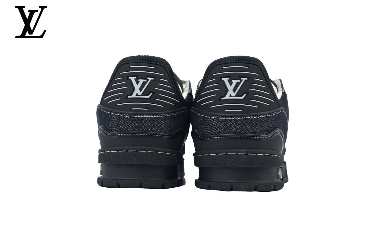 Louis Vuitton Trainer Sneaker – Black Denim Monogram