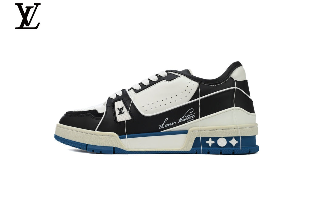 Louis Vuitton LV Trainer Sneaker – Black, White & Blue