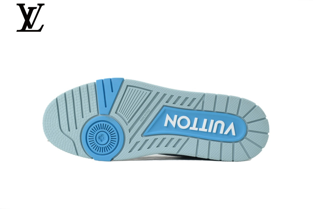 Louis Vuitton Trainer Sneaker – Light Blue Monogram