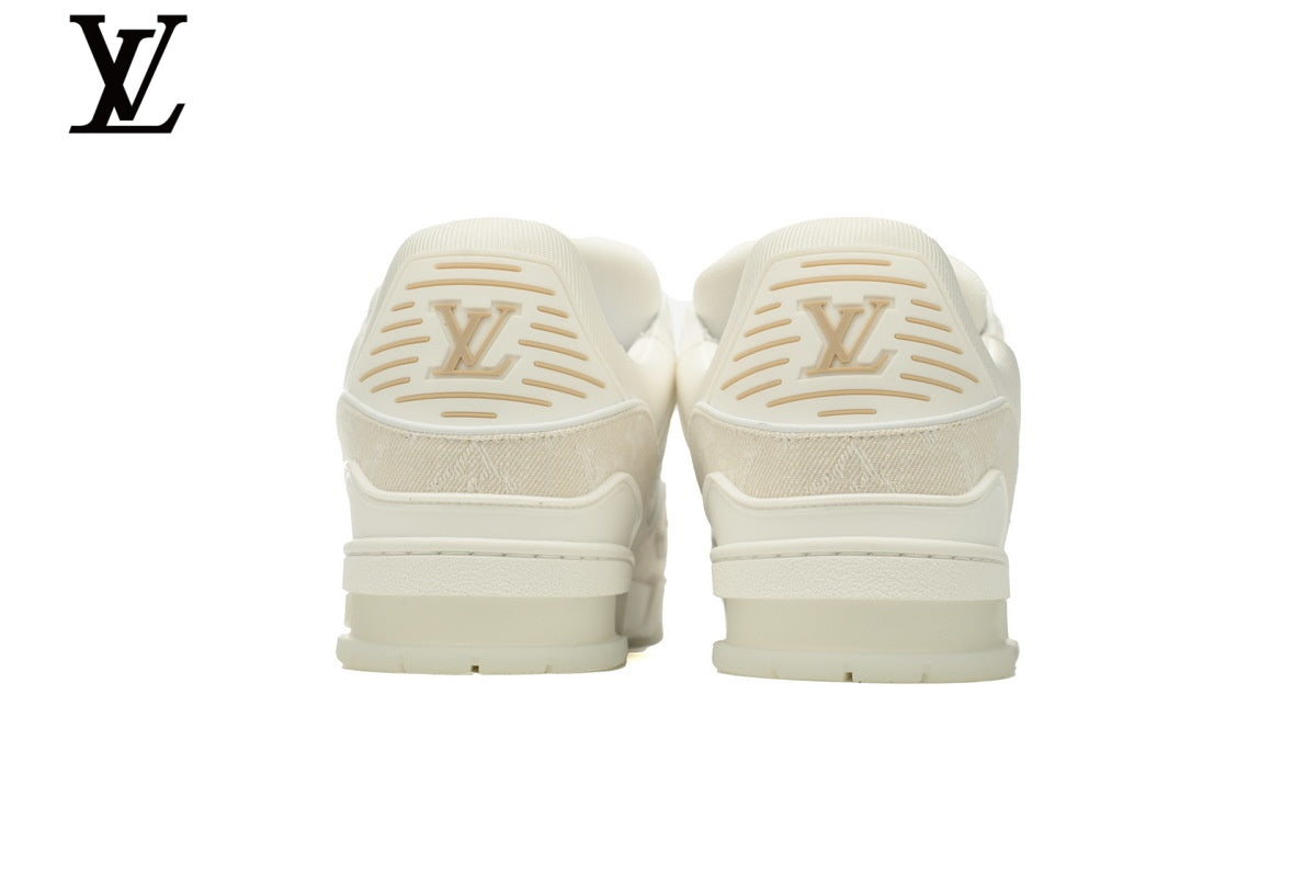 Louis Vuitton Trainer Sneaker – Cream Monogram