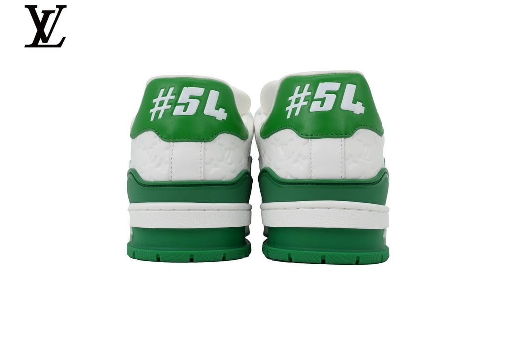 Louis Vuitton LV Trainer Sneaker – Green & White Monogram