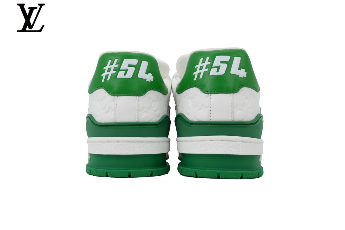 Louis Vuitton LV Trainer Sneaker – Green & White Monogram
