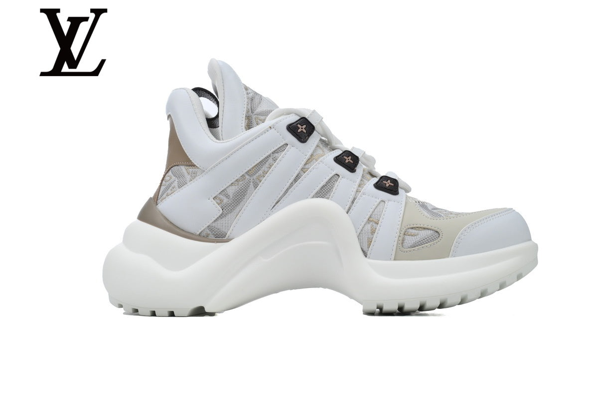 Louis Vuitton Archlight Sneakers - White and Beige