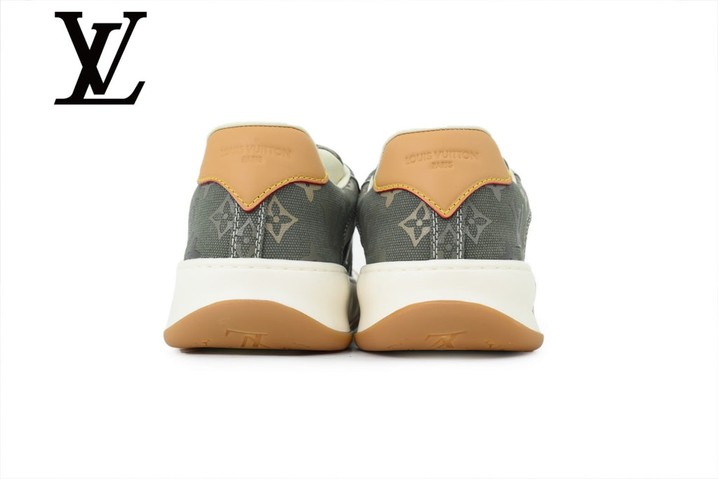 Green Monogram-Pattern Skate Sneakers | Sizes 38–46