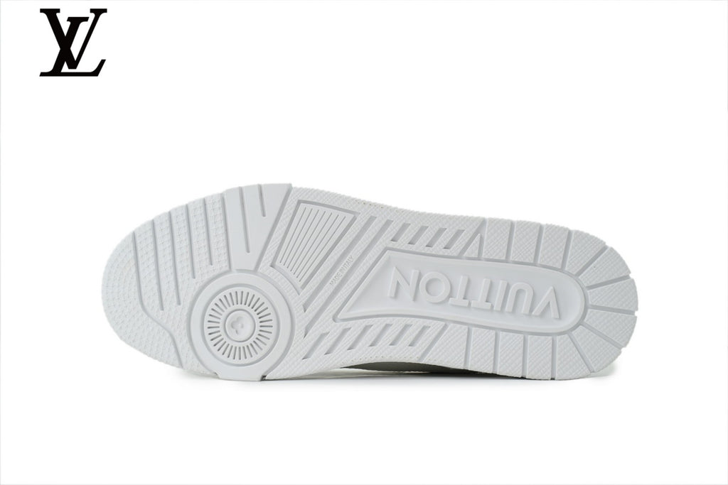 Louis Vuitton Trainer Leather Sneaker Khaki Brown