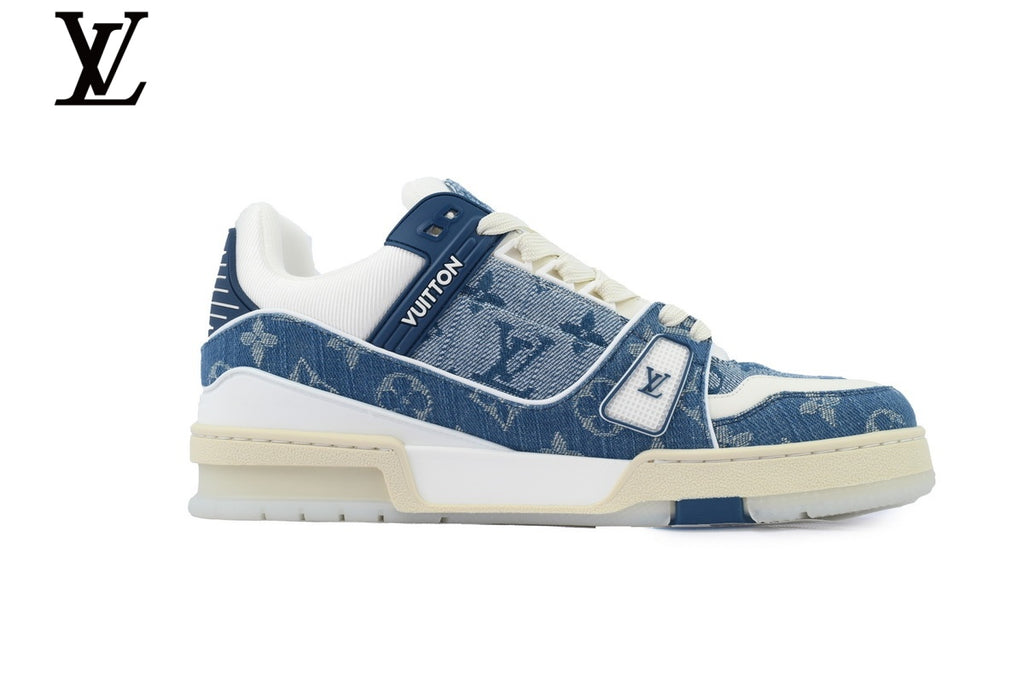 Louis Vuitton Trainer Sneaker – Blue Denim Monogram