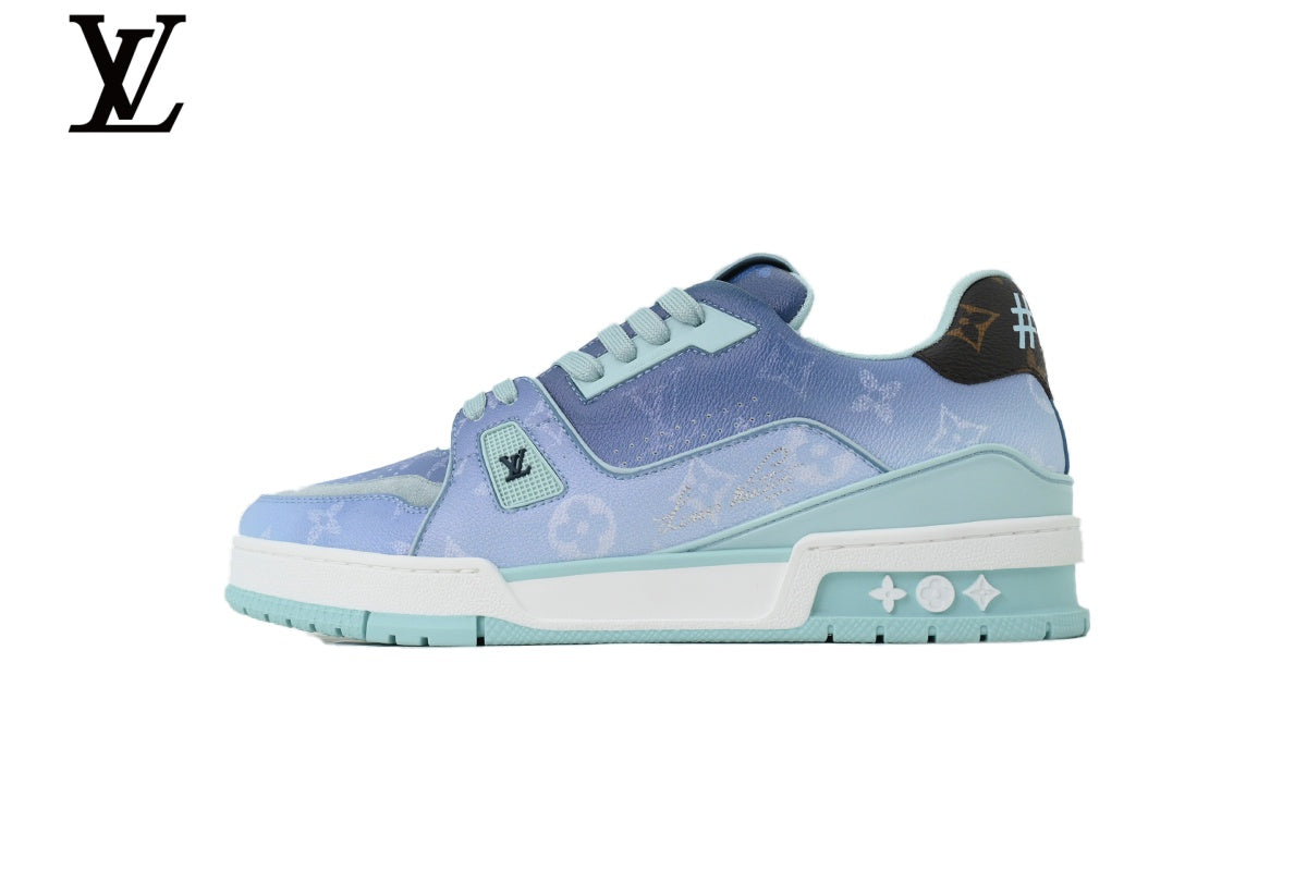 Louis Vuitton Trainer Sneaker – Gradient Blue Monogram