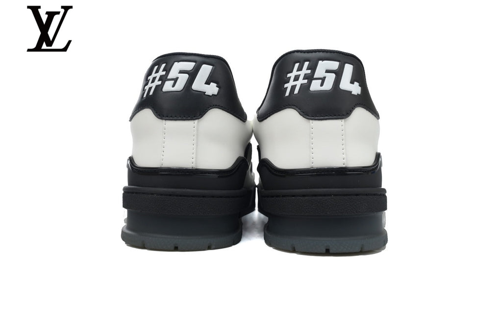 Louis Vuitton Trainer Sneaker – White & Black Multi-Lace