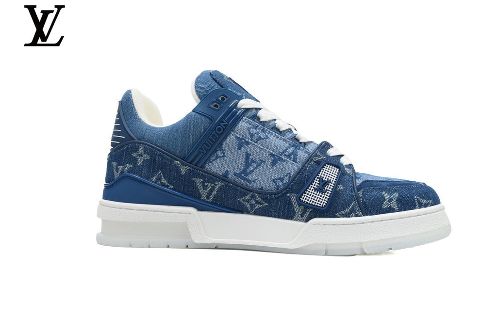 Louis Vuitton LV Trainer Sneaker – Blue Denim Monogram