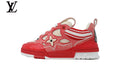 Louis Vuitton Skate Sneakers - Red Speckled Mesh