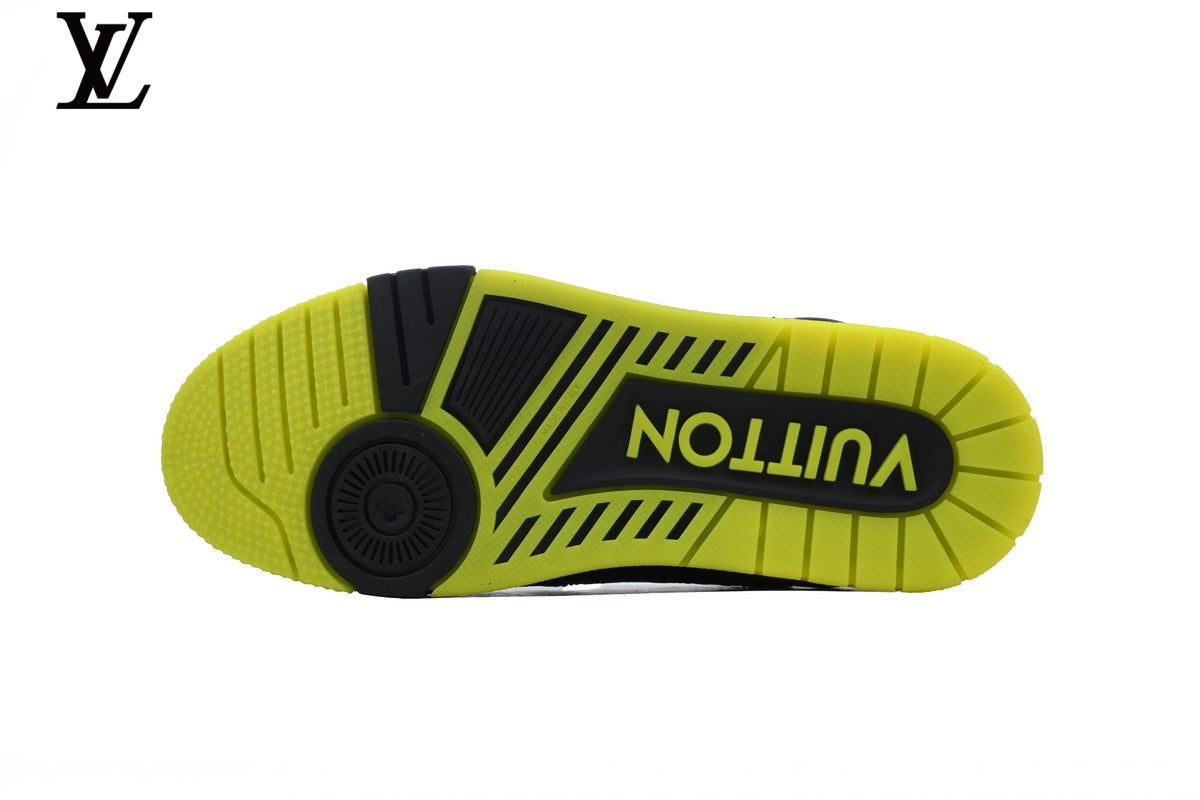 Louis Vuitton LV Trainer Sneaker – Black & Yellow Rhinestone