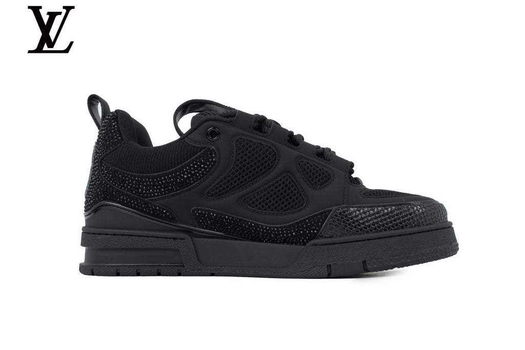 Louis Vuitton Skate Sneaker – Black Rhinestone