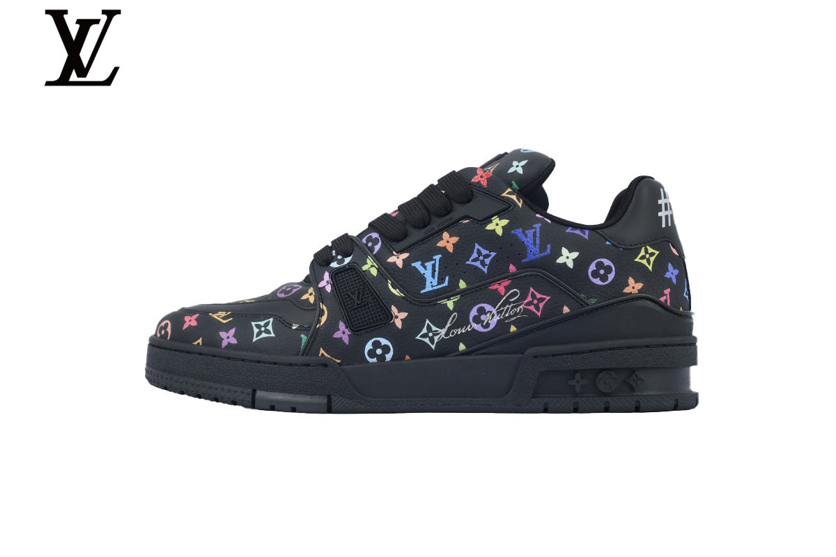 Louis Vuitton Trainer Sneaker – Black Multicolor Monogram