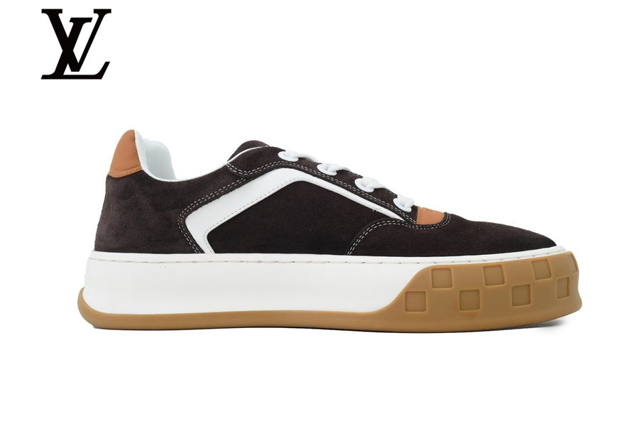 Dark Brown Suede-Look Skate Sneakers | Sizes 35–46