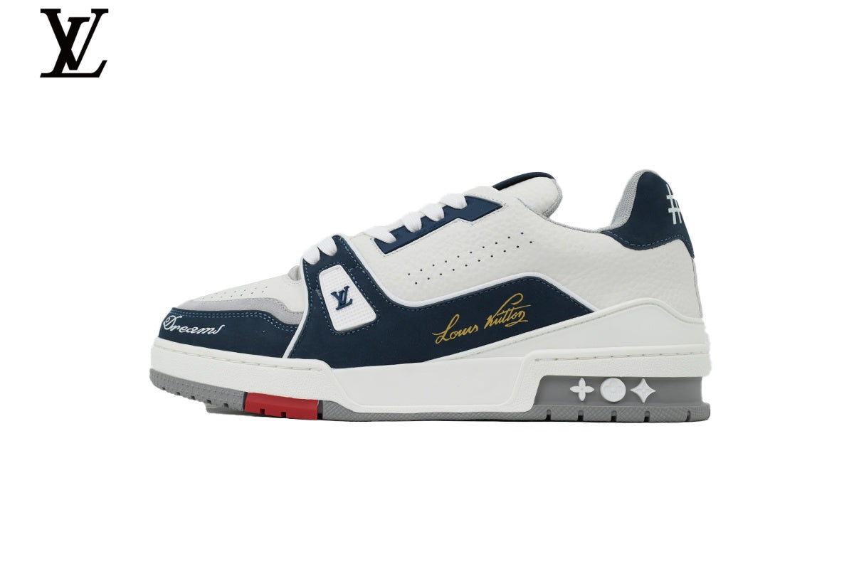 Louis Vuitton LV Trainer Sneaker – Navy & White
