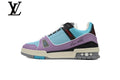 Louis Vuitton Trainer Sneakers - Purple and Light Blue