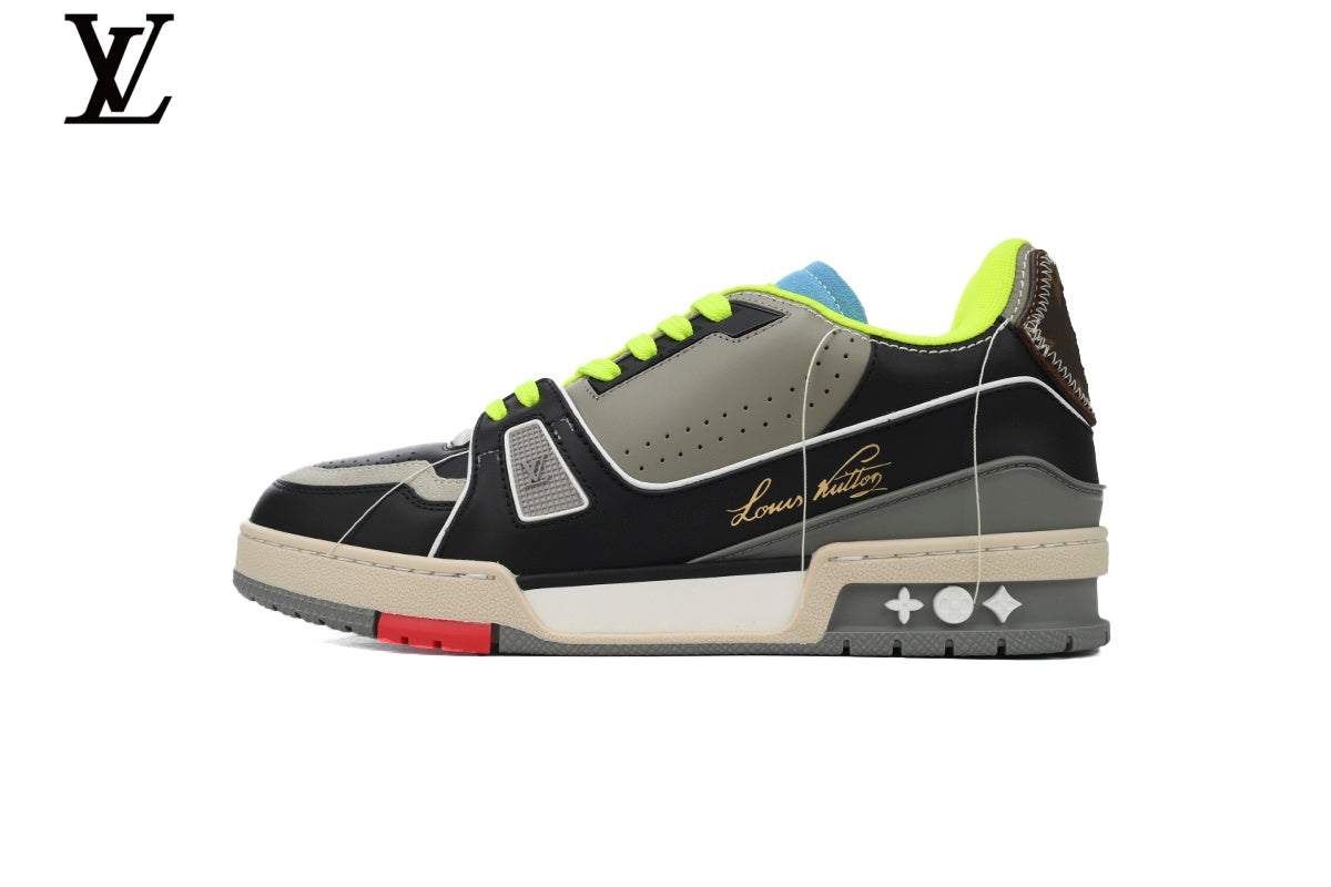 Louis Vuitton LV Trainer Sneaker – Black & Grey Multi