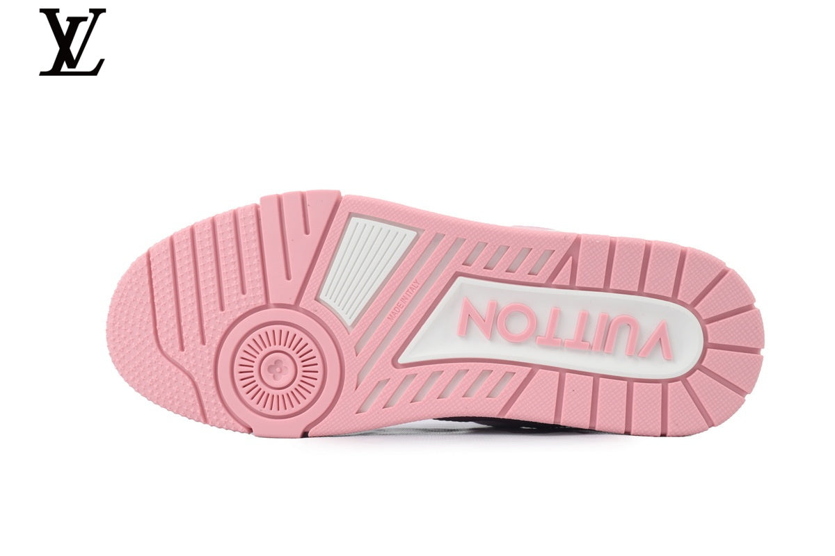 Louis Vuitton LV Trainer Sneaker – Pink & White