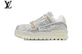 Louis Vuitton Trainer Sneakers - White Crystal-Style Rhinestone