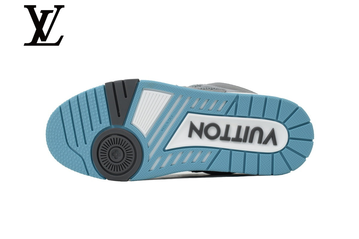 Louis Vuitton Skate Sneakers - Grey and Light Blue