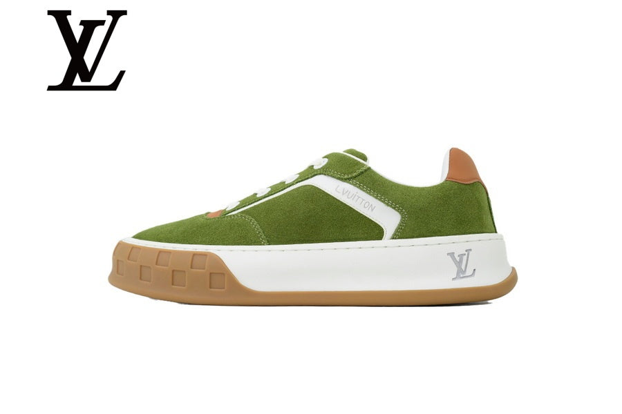 Green Suede-Look Skate Sneakers | Sizes 38–46