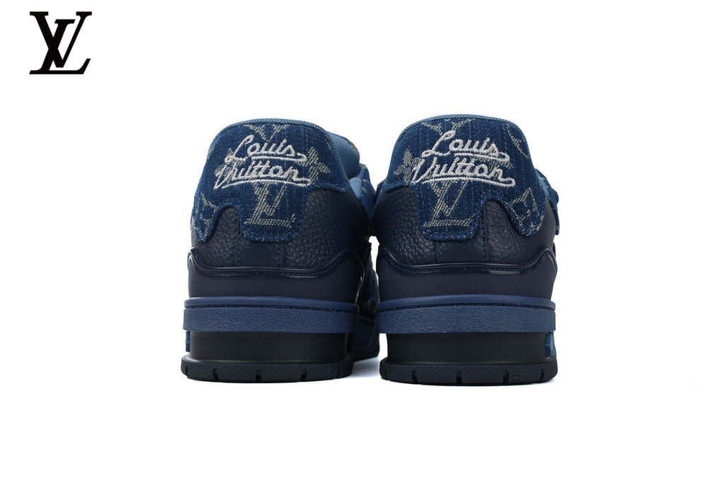 Louis Vuitton Trainer Sneaker – Navy Denim Monogram