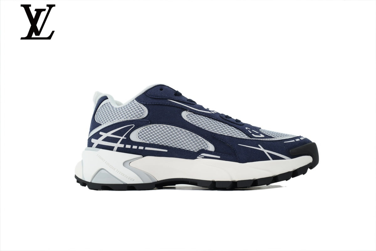Louis Vuitton Runaway Sneaker – Navy & White Mesh Dad Shoe