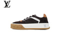 Dark Brown Suede-Look Skate Sneakers | Sizes 35–46