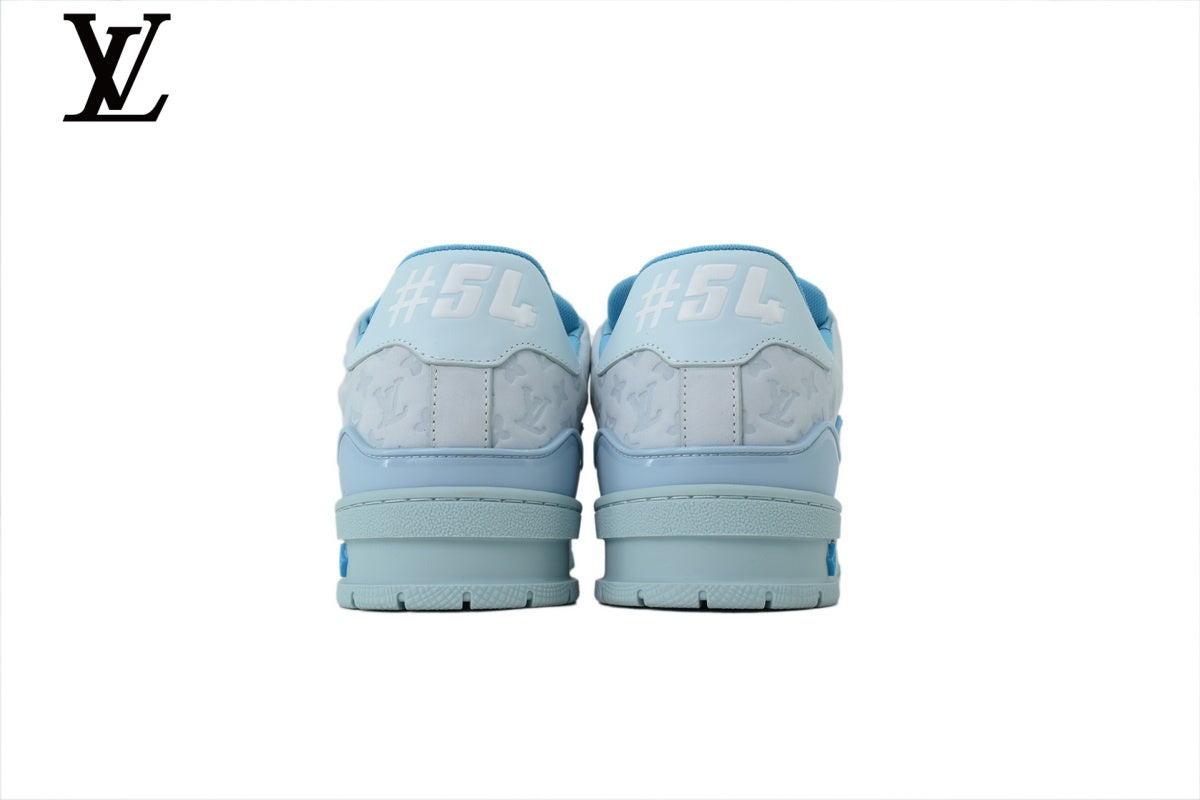 Louis Vuitton Trainer Sneaker – Light Blue Monogram