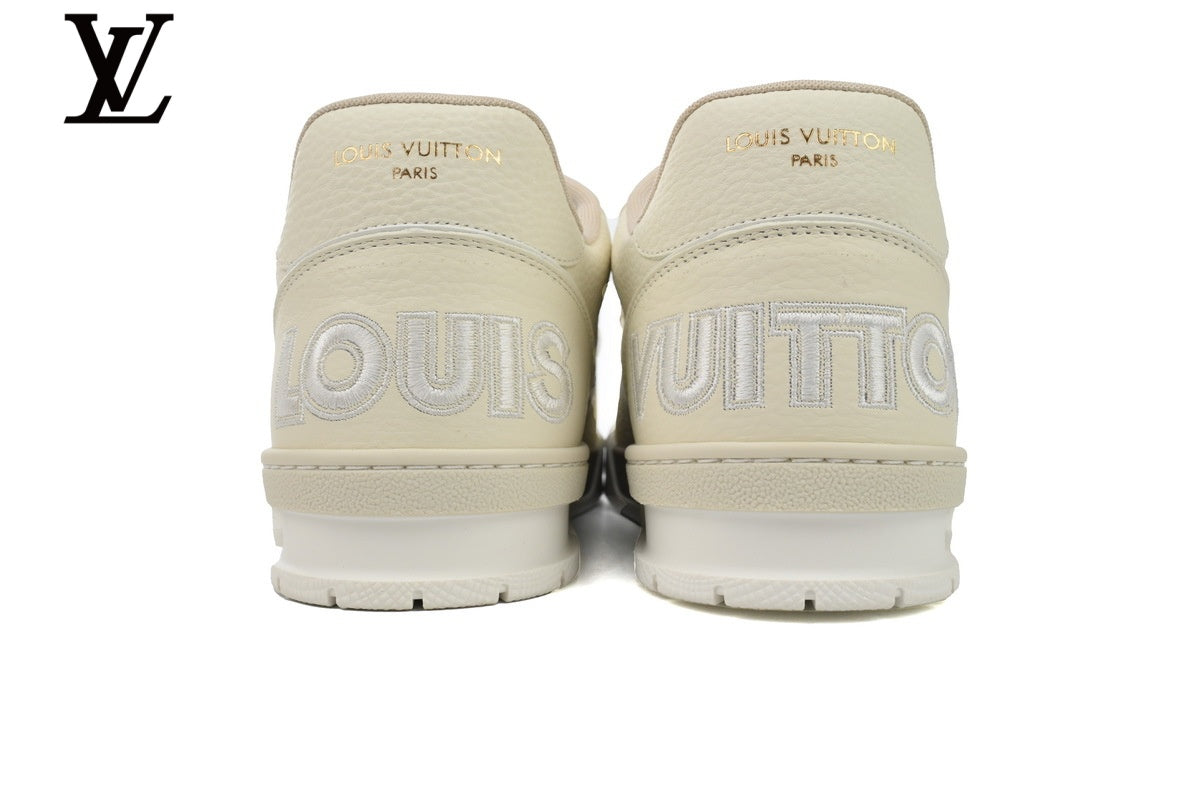 Louis Vuitton Trainer Sneaker – Cream & Brown Floral