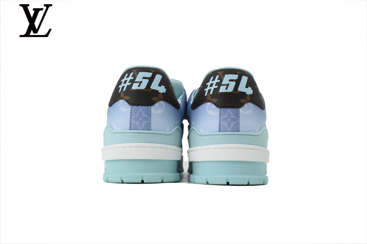 Louis Vuitton Trainer Sneaker – Gradient Blue Monogram