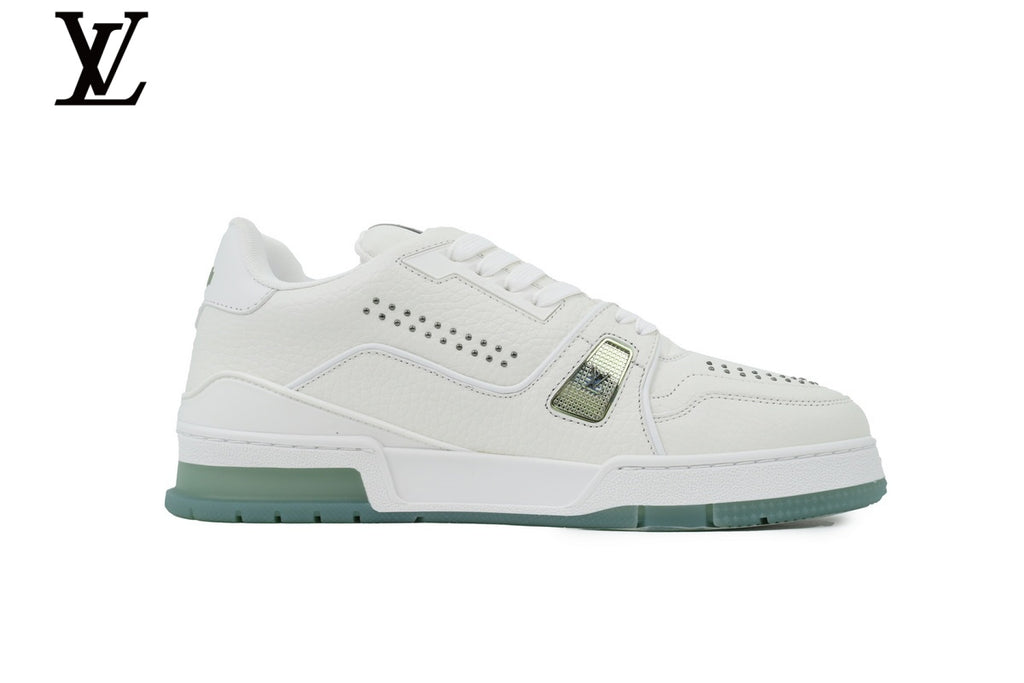 Louis Vuitton Trainer White Blue Sole Sneaker