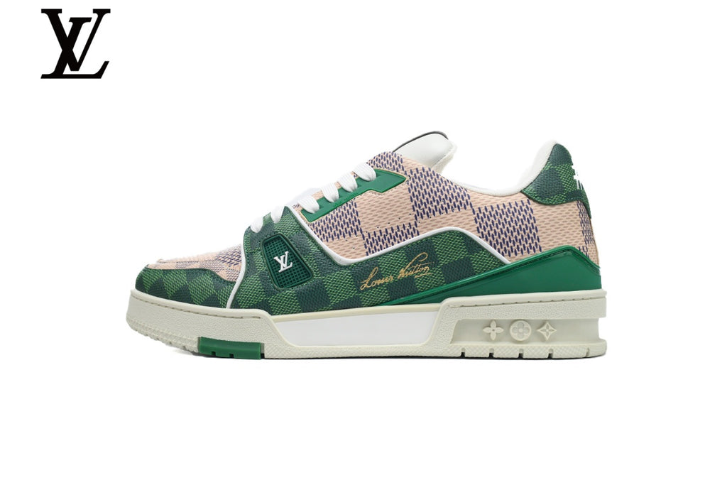 Louis Vuitton Trainer Sneakers – Green Damier