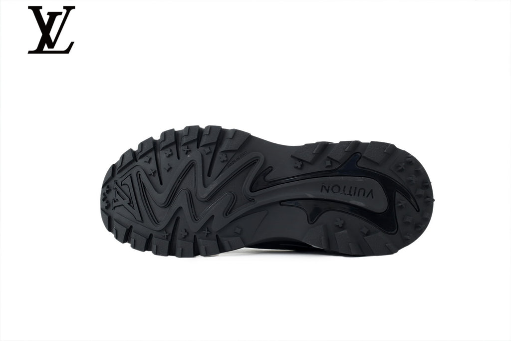 Louis Vuitton Runaway Sneaker – Black & Grey Mesh Dad Shoe