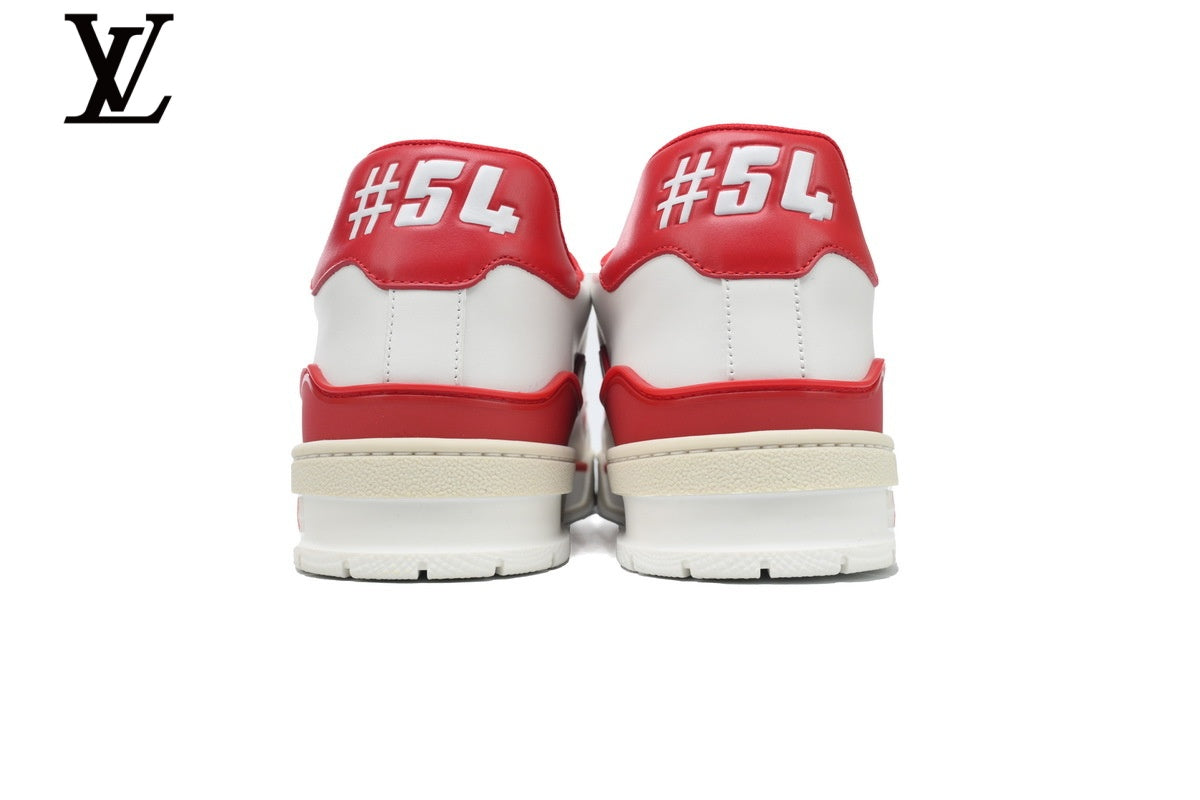 Louis Vuitton Trainer Sneaker – White & Red