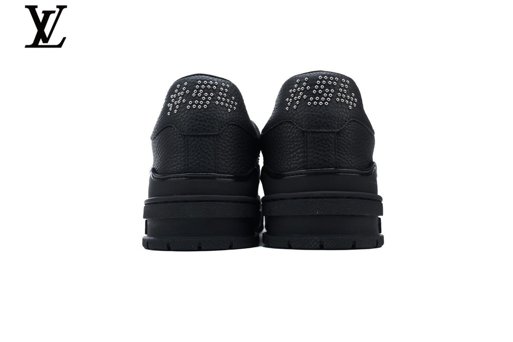 Louis Vuitton LV Trainer Sneaker – Black & Silver Rhinestone