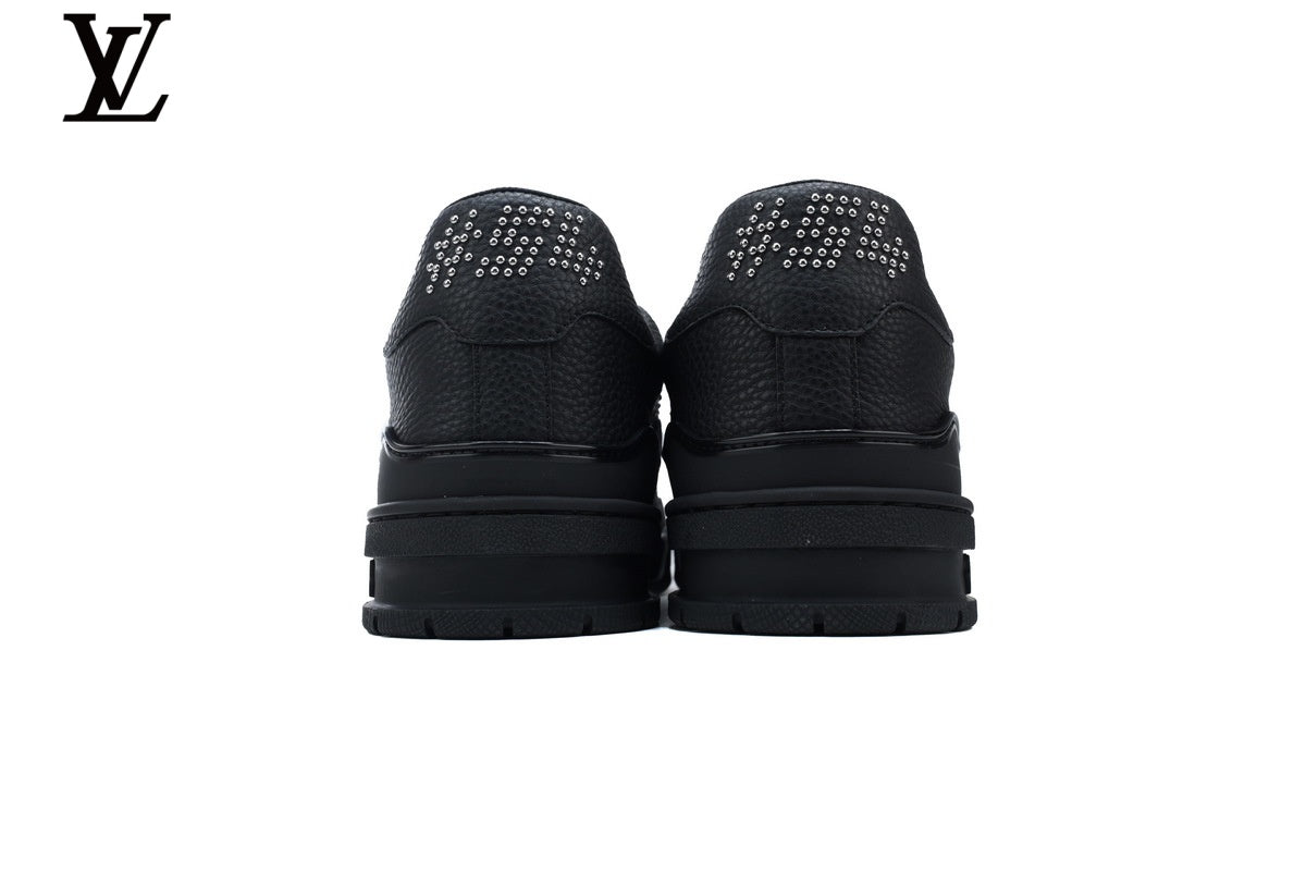 Louis Vuitton LV Trainer Sneaker – Black & Silver Rhinestone