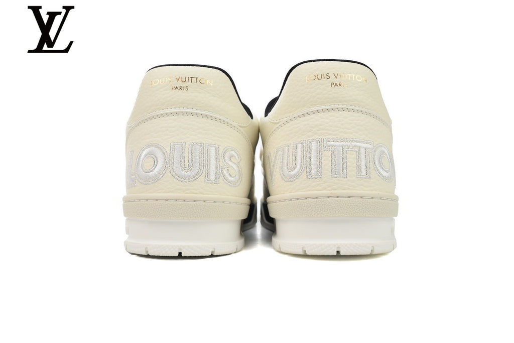 Louis Vuitton Trainer Sneaker – Cream & Black Floral