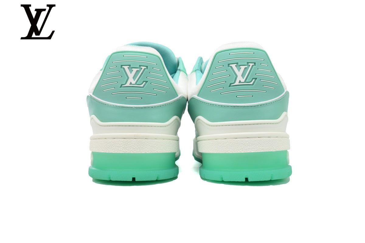 Louis Vuitton Trainer Sneakers – Mint Green & White