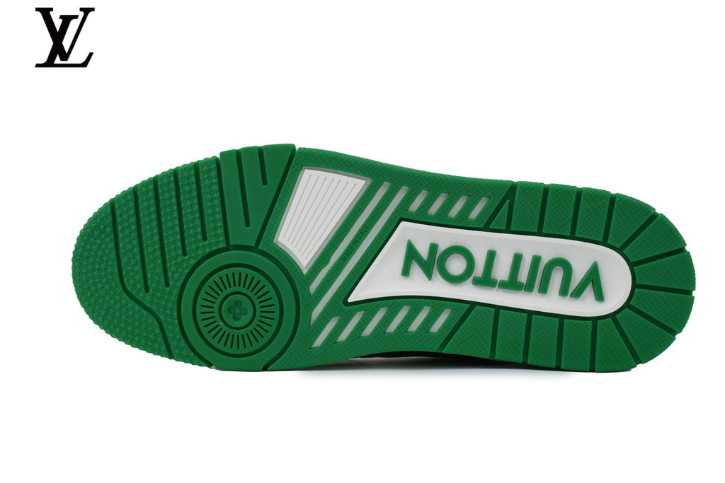 Louis Vuitton LV Trainer Sneaker – Green & White Monogram
