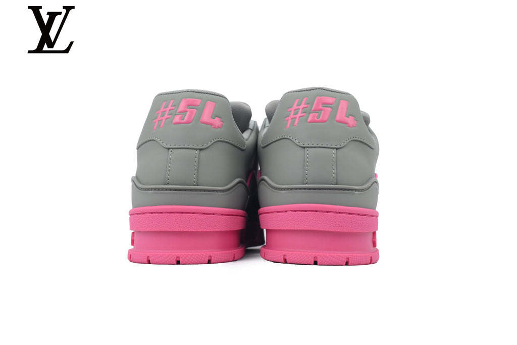 Louis Vuitton Trainer Sneaker – Grey Pink Monogram