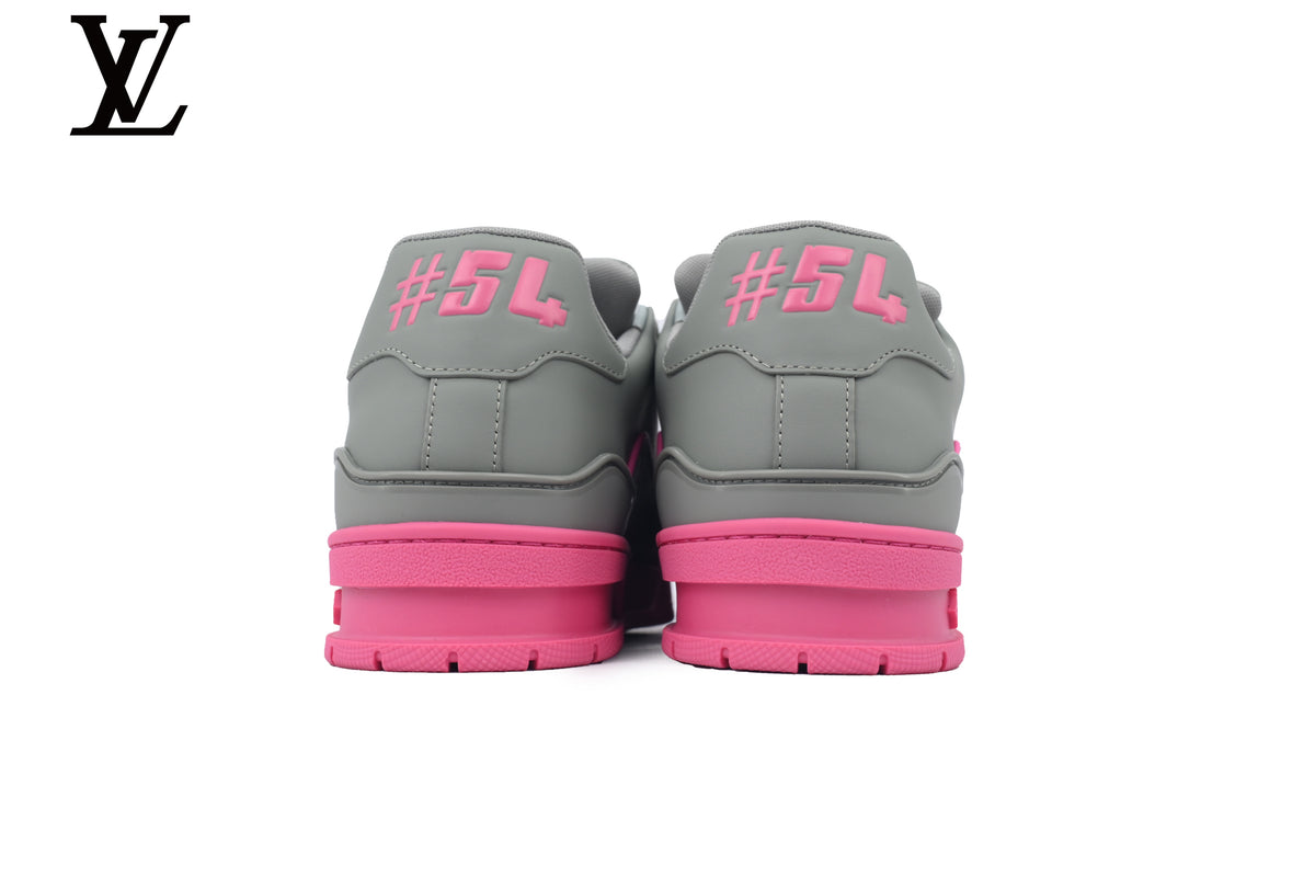 Louis Vuitton Trainer Sneaker – Grey Pink Monogram