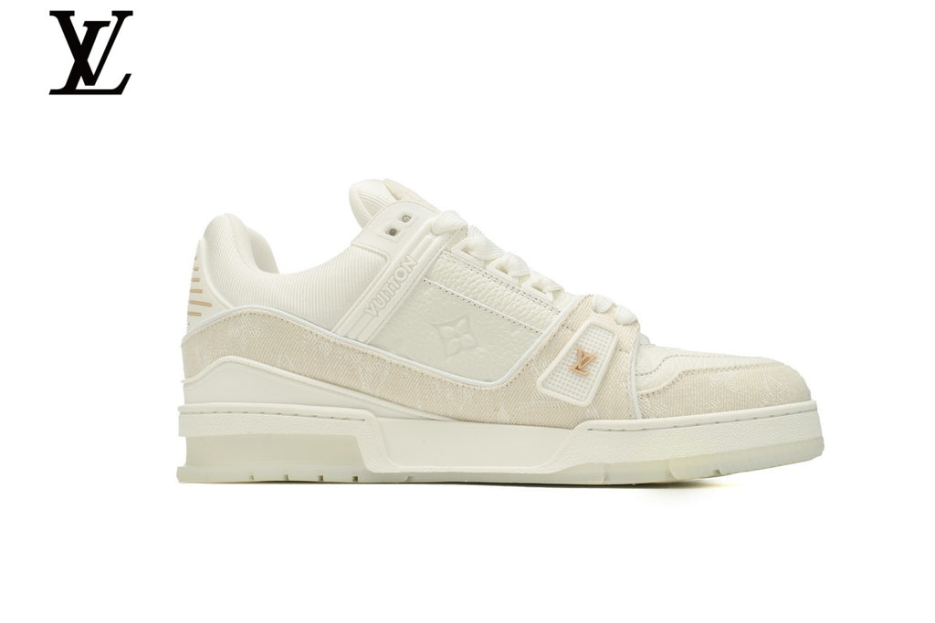 Louis Vuitton Trainer Sneaker – Cream Monogram