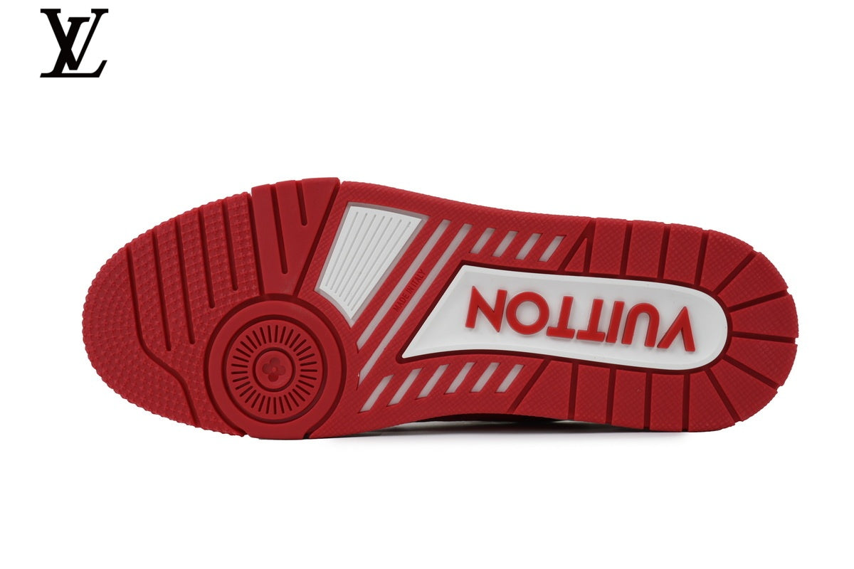 Louis Vuitton LV Trainer Sneaker – Red & White