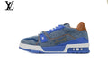 Louis Vuitton LV Trainer Sneaker – Blue Denim & Brown