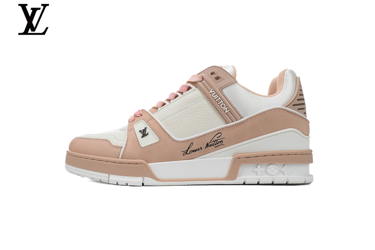 Louis Vuitton LV Trainer Sneaker – Pink & White