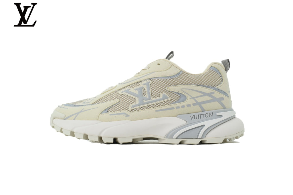 Louis Vuitton LV Run Sneaker – Beige & Grey
