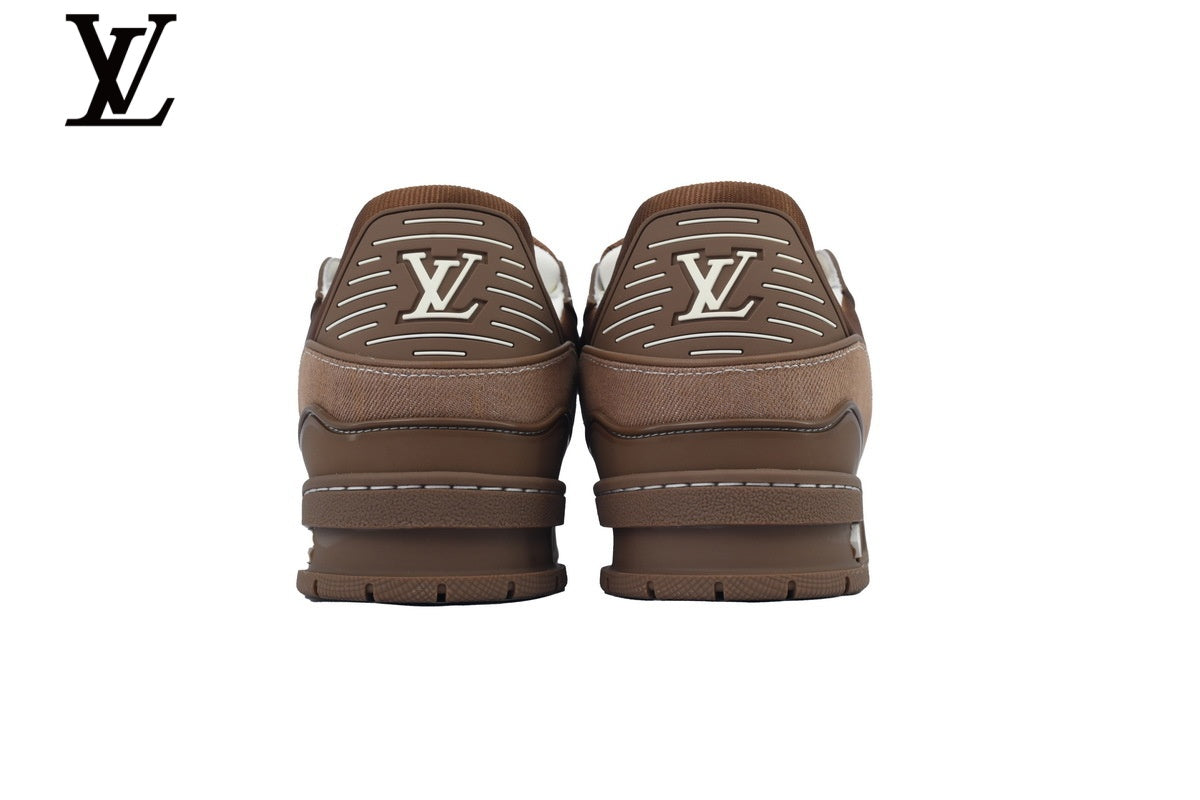 Louis Vuitton Trainer Sneaker – Monogram Denim in Brown