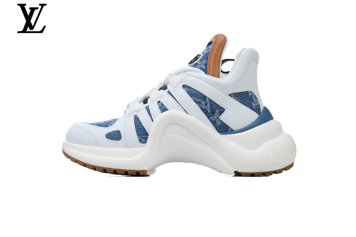 Louis Vuitton LV Archlight Sneaker – White & Blue Denim