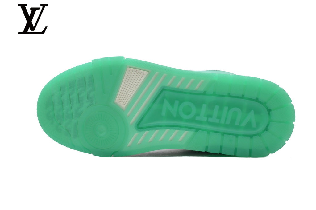 Louis Vuitton Trainer Sneakers – Mint Green & White